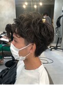 【メンズパーマ】2ブロックショートのパーマスタイル！/横浜