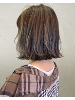 ヘアドレッシング インプローブ 前橋(hair dressing improve) 20代30代40代切りっぱなしボブ大人可愛いオリーブベージュカラー