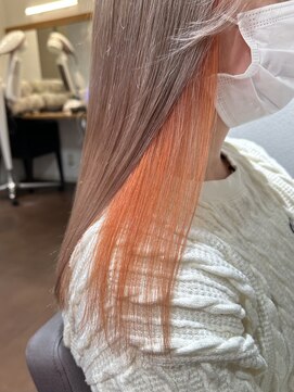 ヘアーモード ケーティー 尼崎本店(Hair Mode KT) milk tea × orange