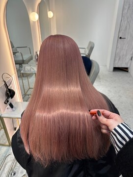 ジーナ 札幌大通(Zina) 【Zina札幌大通】大人ガーリー*ピンクベージュ*ブリーチ