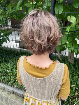 エン(en) ゆるふわパーマニュアンスパーマショートボブショートパーマ