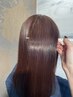 【阿部指名限定】髪質改善ケア！艶髪！ケラチン根本カラー+トステアtr
