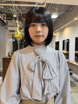 グリーン 渋谷(green)&nbsp;黒髪/グレーベージュ/ボブ/レイヤー/前髪カット/髪質改善