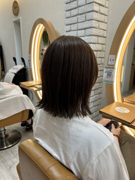 アドラーブル けやき通り店(adorable) 小顔補正立体カット×ナチュラル丸みボブ 10代20代30代