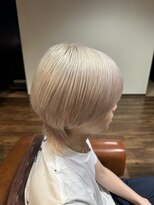 ランソ(RUNSO)&nbsp;メンズマッシュウルフ×ホワイトブロンド♪