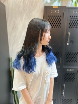 ヴァイス 渋谷店(VAICE) ブルーの裾カラー