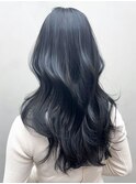 セミディ美髪アッシュブラックグレージュカラー_ba494301