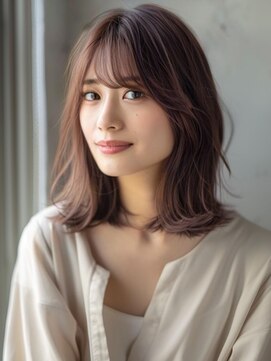 アルトリスト(Altruist Aging×HAIR&SPA) ★ダークアッシュ大人ガーリーボブ着物ミディアムレイヤーカット