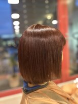 ヘアーステージ シーオーアル&nbsp;ワインカラーワンレンスタイル