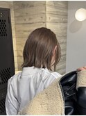 キャラメルミルクティーベージュブリーチカラーダブルカラーボブ