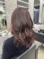 ランズ(LANDS) 《LANDS》ハイライト/ボルドー/ワインレッド/韓国風カラー