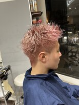 アヴァンス 広島本通店(AVANCE.)&nbsp;スパイキーショート×ピンクベージュ