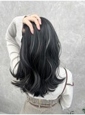 コントラスト極ハイライト☆アッシュブラック