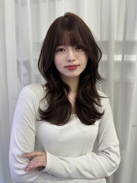 ハピネス 梅田茶屋町店(HAPPINESS) 韓国ヘア  レイヤーカット  くびれ巻き