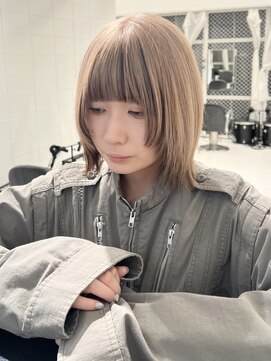 ココ 原宿(KOKO) 黒髪小顔クラゲヘアーオリーブグレーココアベージュ