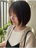 ショート　伸ばしかけヘア　レイヤーボブ