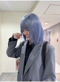 ブルーカラー/水色ヘア