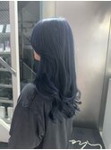 １ブリーチネイビーブルー［福岡/天神/美容室/ダブルカラー］