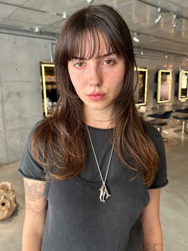 スクリーンギンザメゾン 銀座(SCREEN GINZA MAISON.) くびれヘア/アプリコットオレンジ/ハイライトカラー/銀座