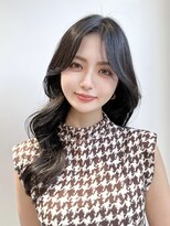 ロンドアンメゾン 原宿(Lond un Maison.)&nbsp;くびれヘア/顔周り/韓国/レイヤーカット/黒髪/ロング/前髪/原宿