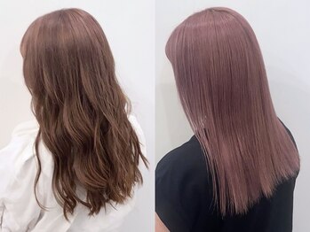 ウィルゴ 原宿(VIRGO)の写真/中明度~高明度まで多彩な表現が得意な〈VIRGO原宿〉大人気ベージュ系の透明感カラーやインナーカラーも◎