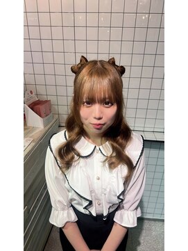 ヘアー アレス(hair ales) リボンアレンジ ハーフツイン イベントセット ヘアアレンジ