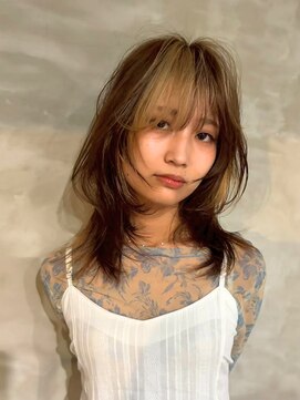 ヘアプレイスソル (HAIR PLACE SoL) バングカラー/ロングウルフ