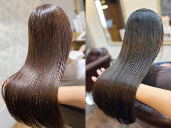 フルール(Fleur)の写真/帰宅後もまとまる髪質改善ヘアエステで朝のストレス激減*[町田/トリートメント/縮毛矯正/白髪染め/髪質改善