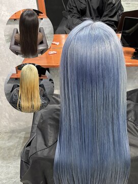 シールドヘアー 沖縄 新都心(C'LD Hair) ice blue/那覇美容室/おもろまち美容室