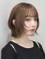 オーラ オモテサンドウ(Aura omotesando)&nbsp;シースルーバング×外ハネハッシュボブ