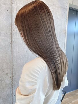 ノク(nok) ストレートベージュ_ピンクベージュ