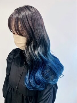 アッシュ 高円寺店(Ash) ダークグレー×ダークブルーグラデーション