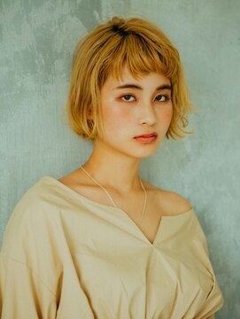 美容室チック 大島店(chic) ブロンドショートボブ［大島/大島駅］