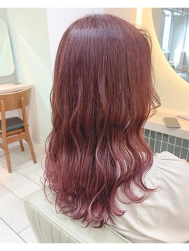 テトラ バイ ネオリーブ 横浜西口店(tetra by neolive) ブリーチ履歴ありの女の子らしいピンクカラー＊*