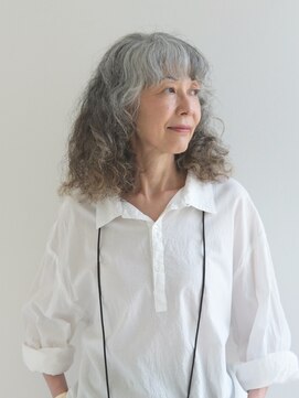えがお美容室 【えがお美容室】60代の方に☆ミディアムウェーブヘア