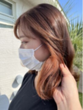 オッジ ヘアー 深谷店(Oggi Hair) インナーカラー×オレンジ