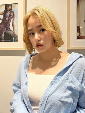 ロンドルーチェ 心斎橋(Lond luce) ダークアッシュ/ミディアムレイヤーカット［髪質改善/縮毛矯正］