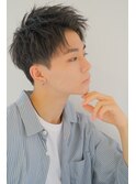 【翁長孝輔】メンズショート波打ち束感アップバング
