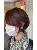 前髪流しのクールショート