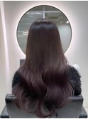 《韓国ヘア》髪質改善×ピンクブラウンカラー