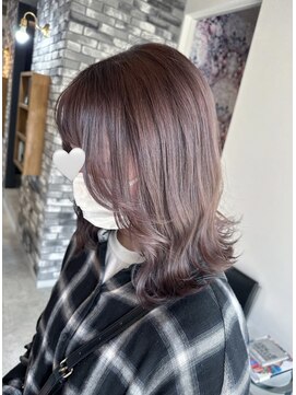プリームヘアーホワイト(Pleame hair WHITE) ラベンダーグレー