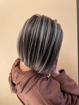 ジャンクス 千葉(junks) グレージュカラー/シルキーベージュ/艶髪ボブ[千葉/千葉中央]