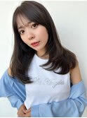 大人可愛い韓国ヘア　くびれヘア　似合わせ顔まわりカット#