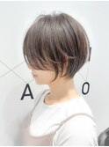 大人可愛い丸みショート20代30代40代50代