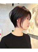 ハイライト ショート ミニボブ  レイヤーボブ クールショート