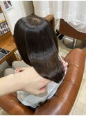 立花駅徒歩5分圏内で叶う、ブリーチなし艶ダークブラウン◎