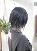 ウルフボブ×シルバーインナーカラー☆