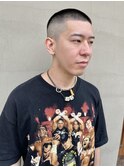 スキンフェード 黒髪 ボウズ ストリート / 井上