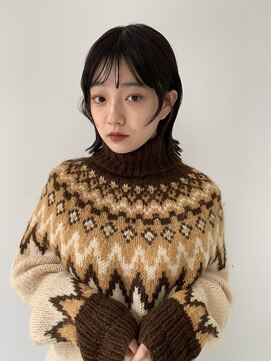 スクレ(s:;cre) 【フェイスレイヤー×ぱつっとミディアム】