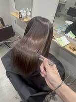 ユウル 横浜(juhl.)&nbsp;髪質改善縮毛矯正マロンベージュストレートTOKIOトリートメント